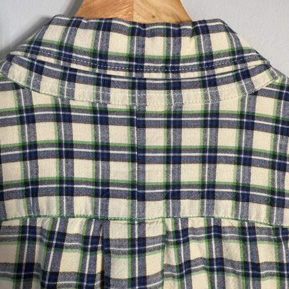 Ralph Lauren Jeans Co Plaid Flannel Button Down Shirt Mens Large Tan Preppy Soft - Picture 11 of 13